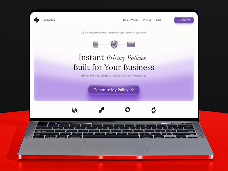 Cover image for QuickPolicy Landing Page Design