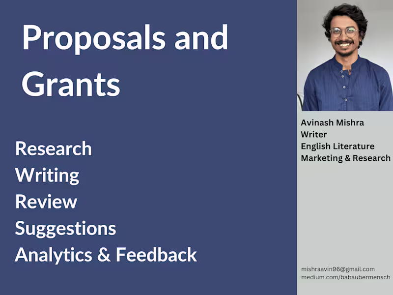 Cover image for Grant and Proposal Writing