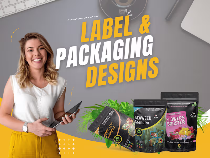 Cover image for I will do product label design and packaging design