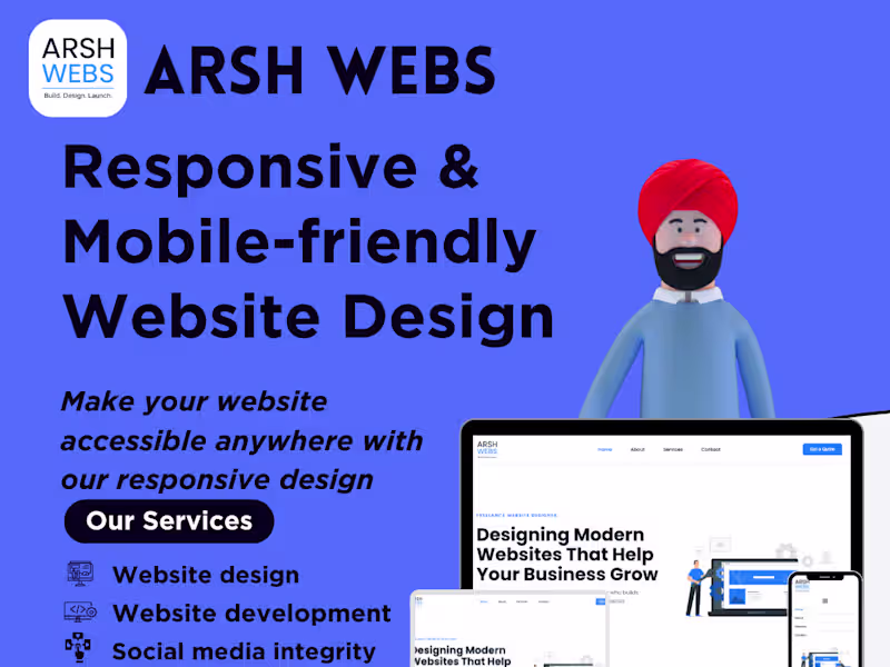 Cover image for I design modern conversion-focused websites for business growth.