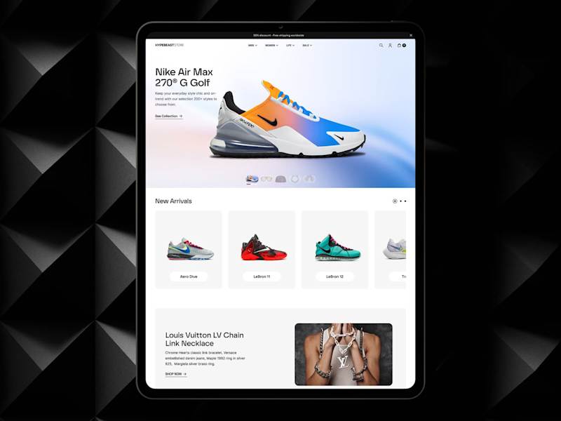 Cover image for Hypebeast Store: A Sleek, Seamless E-Commerce Redesign