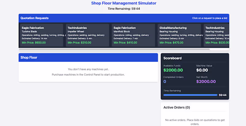 Cover image for Shop Floor Management Educational Game