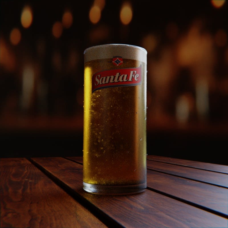 Cover image for "Liso" beer glass - 3D model and render