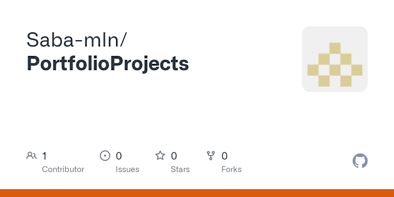 Cover image for PortfolioProjects/CHATBOT (1).ipynb at main · Saba-mln/Portfoli…
