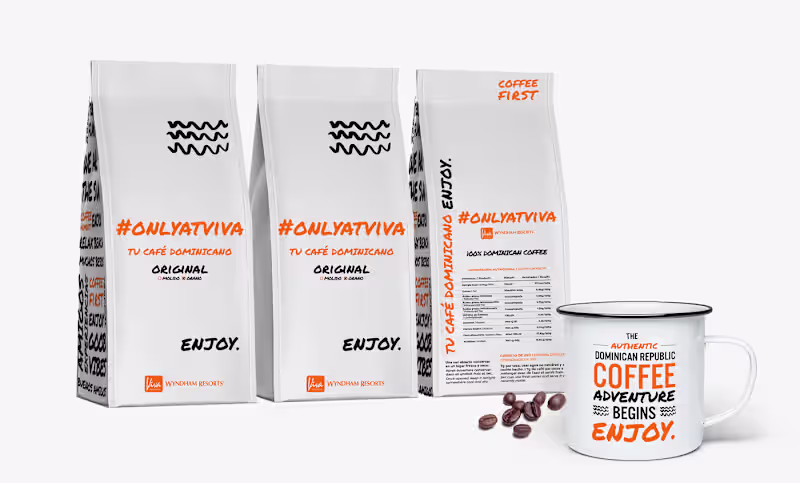Cover image for #onlyatviva coffee packaging on Behance