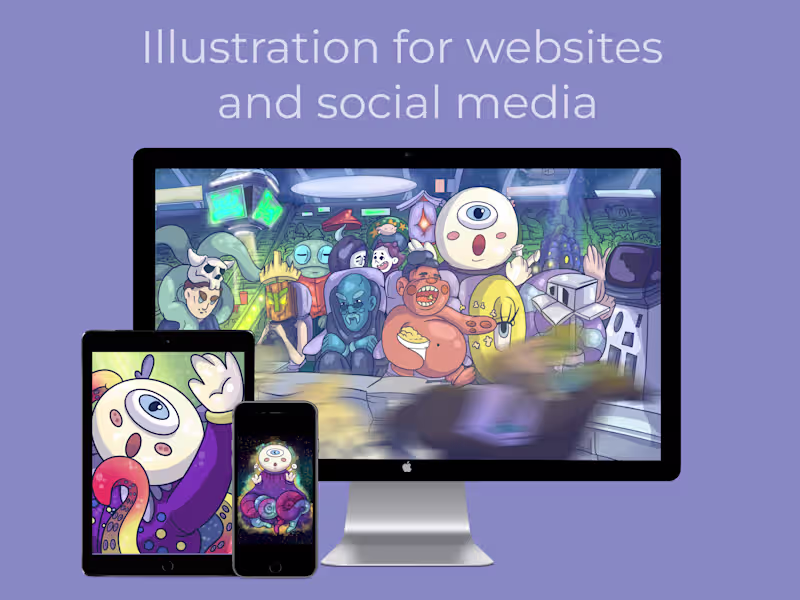 Cover image for Web Illustration/Illustration for social media/Music album cover
