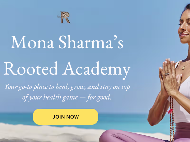 Cover image for Mona Sharma's Rooted Academy Launch Strategy & Execution