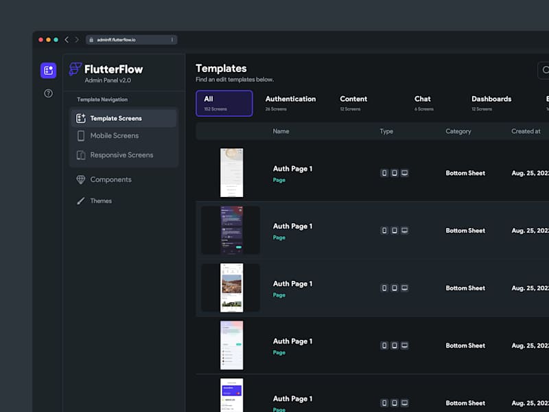 Cover image for FlutterFlow Admin Panel Design & FF Dev