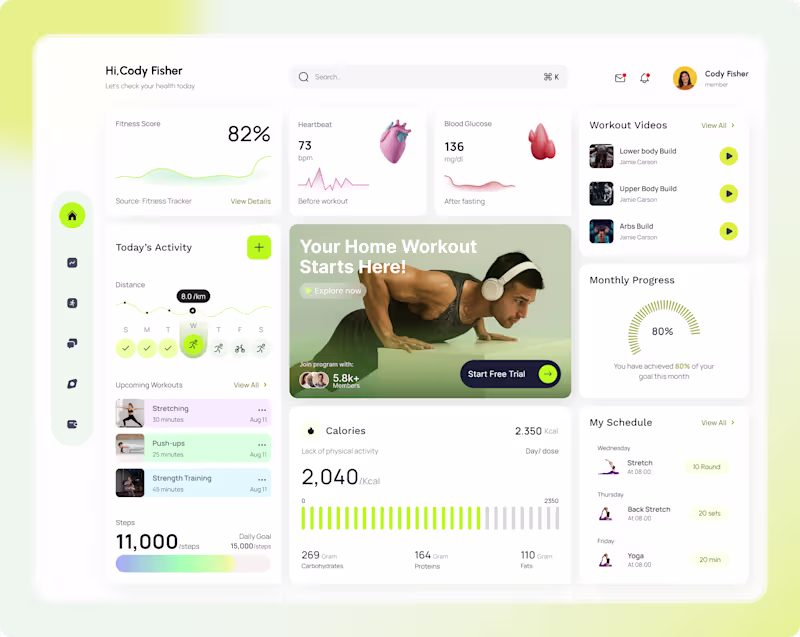 Cover image for FitTrack – Smart Health Dashboard