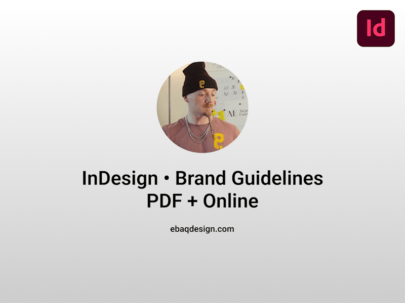Cover image for InDesign • Brand Guidelines PDF + Online