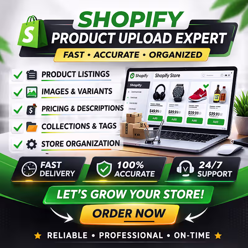 Cover image for Upload and organize Shopify products, accurate data, and images