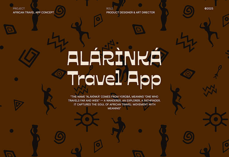 Cover image for African Travel App Concept (Alarinka)