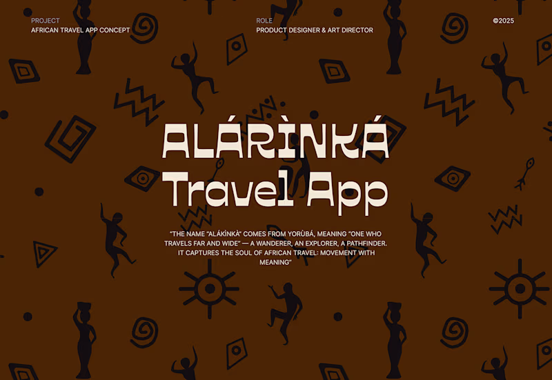 Cover image for African Travel App Concept (Alarinka)