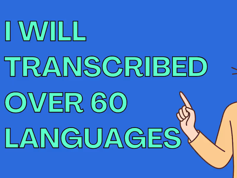 Cover image for i will Transcribed into 60+ languages 