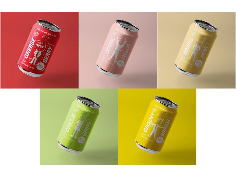 Cover image for Soda Can Packaging Design – Fruit Series Concept