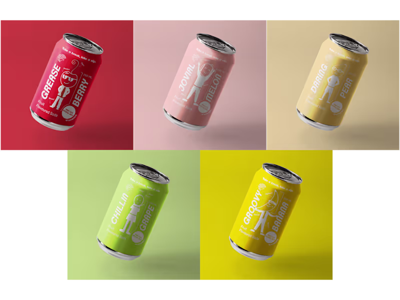 Cover image for Soda Can Packaging Design – Fruit Series Concept