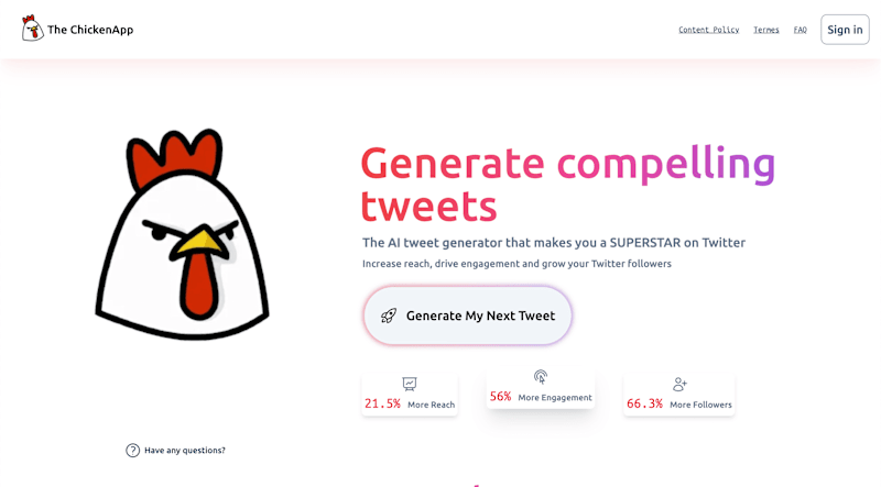 Cover image for The chickenapp