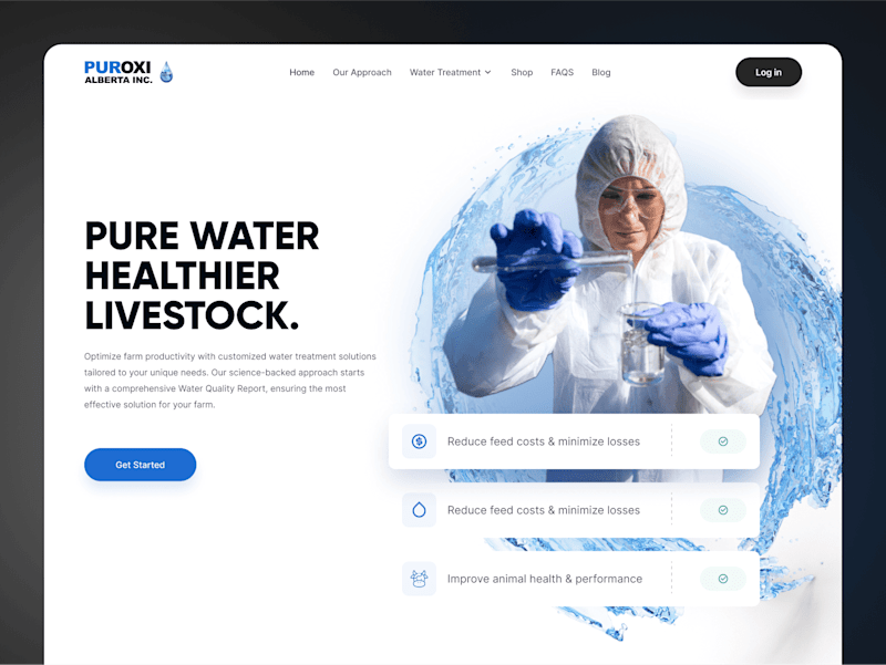 Cover image for Puroxi – Landing Page Variations