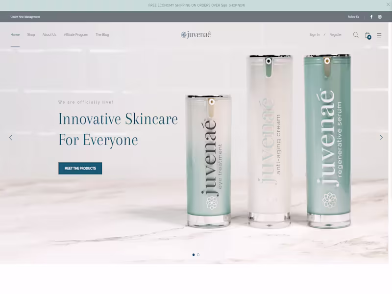 Cover image for juvenaeskincare.com
