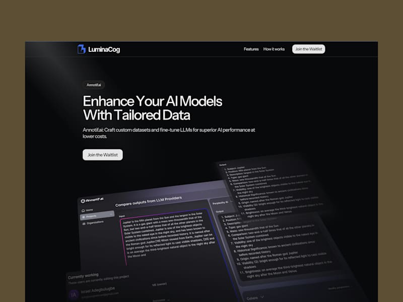Cover image for Landing Page Design for AI Startup