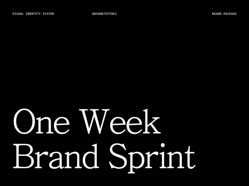 Cover image for One Week Brand Sprint