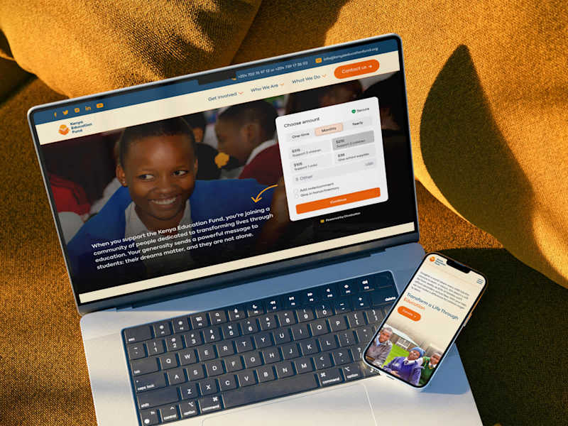 Cover image for Kenya Education Fund Website Redesign and Brand Refresh