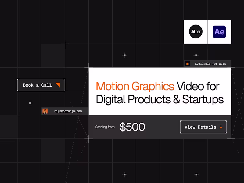 Cover image for Motion Graphics Video for Digital Products & Startups