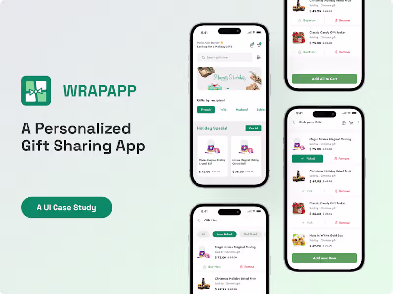 Cover image for Personalized Gift Sharing App: A UI Case Study