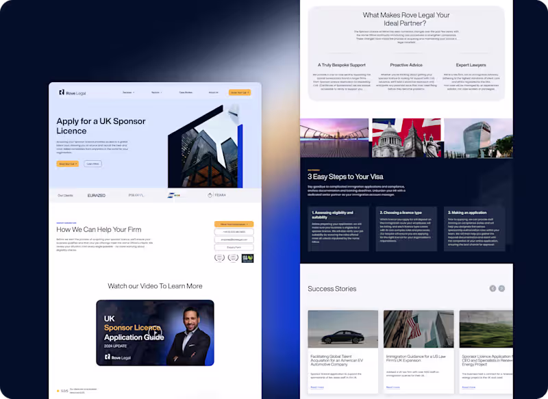 Cover image for [WordPress Development] Legal500 Company | RoveLegal