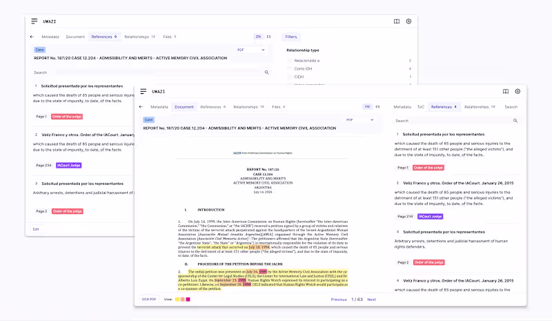 Cover image for A challenging and complex interaction for Uwazi: text refere...
