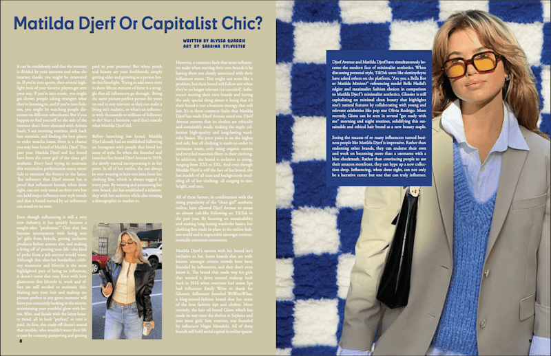 Cover image for Matilda Djerf or Capitalist Chic? –– Strike Magazine Issue 06