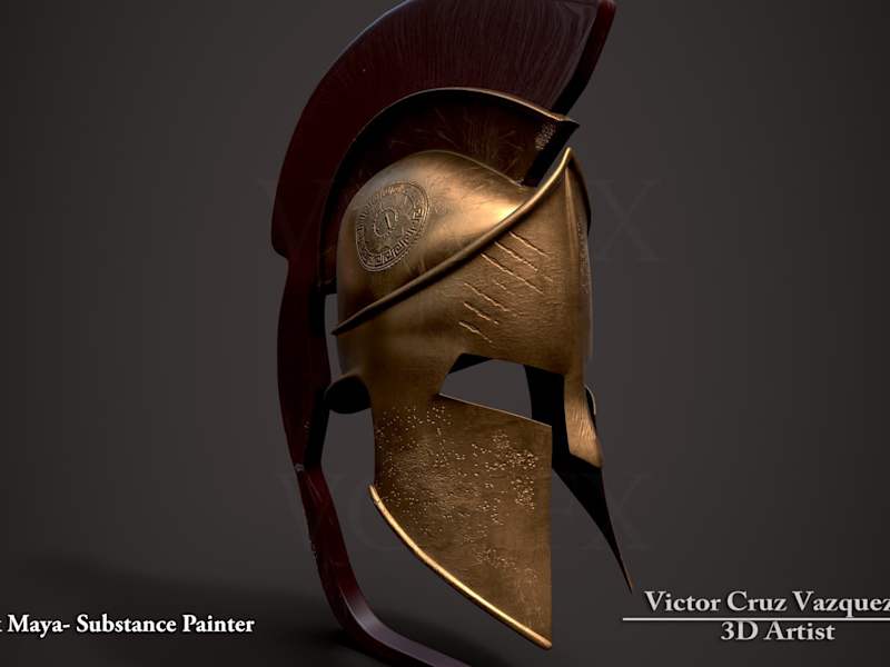 Cover image for Ancient Assets Spartan Soldier Helmet
