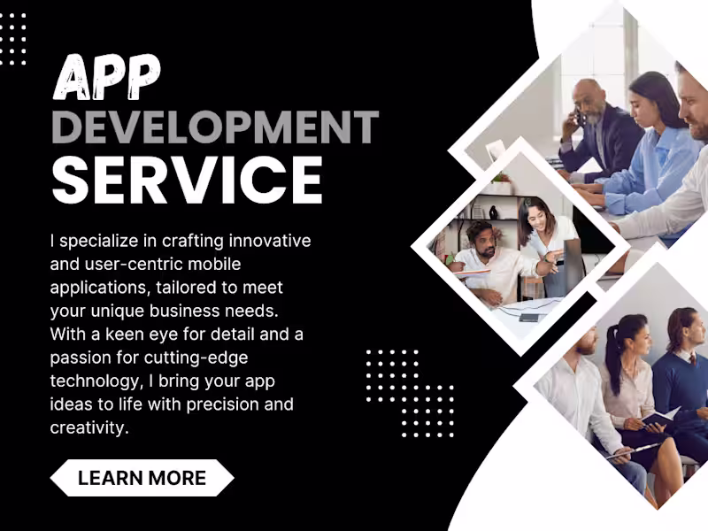 Cover image for Expert App Development Tailored to Your Vision!
