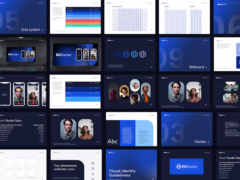 Cover image for Visual identity guideliness for EU Doctor mobile app