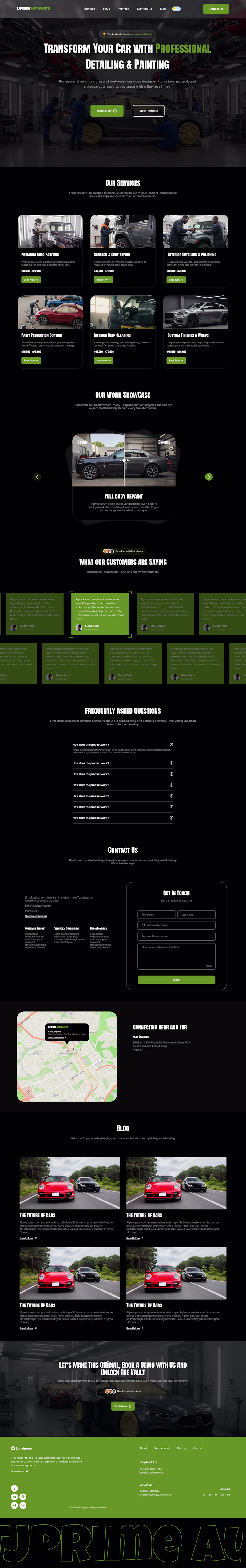 Cover image for Website Design for TJPrime Auto Paint