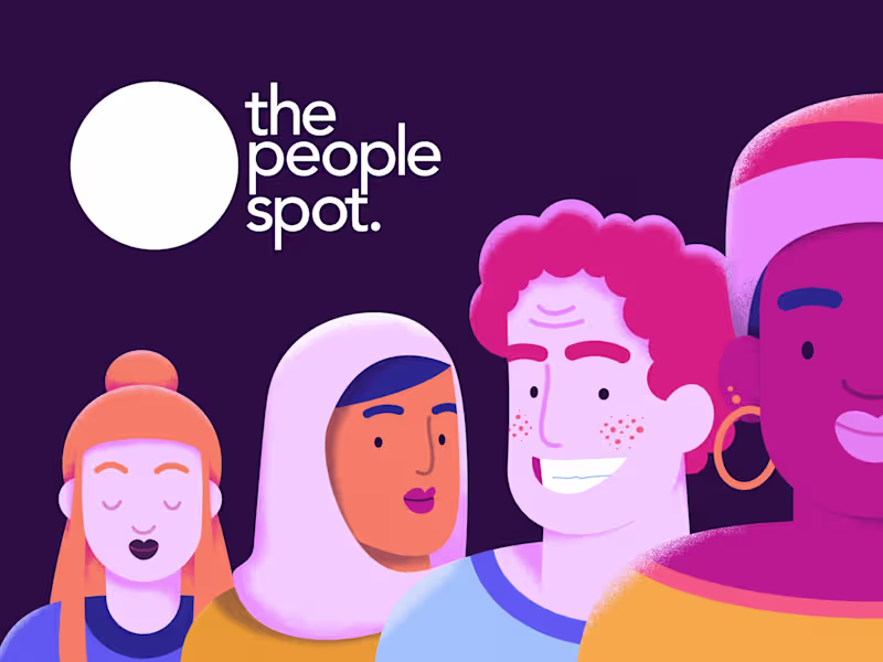 Cover image for  Illustrations for 'The People Spot' app 