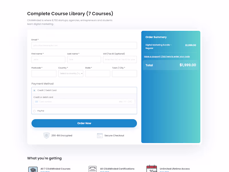 Cover image for ClickMinded Checkout Funnel 