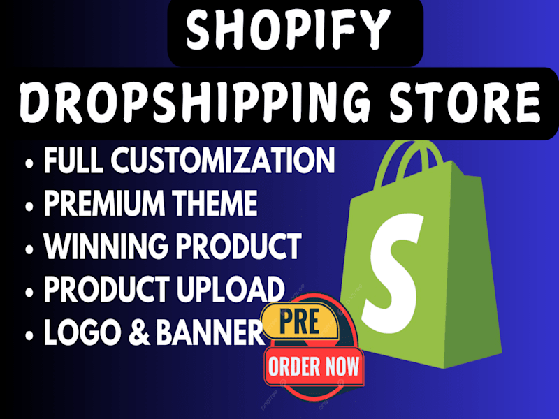 Cover image for shopify dropshipping store via cj  zendrop spocket dser supliful