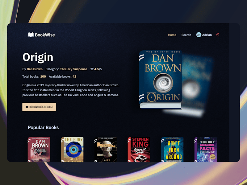 Cover image for BookWise University Library Platform