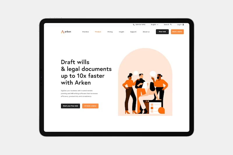 Cover image for Website Design & Development for Arken Legal