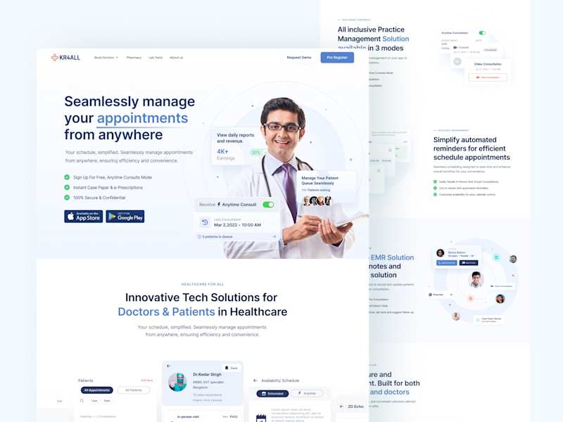 Cover image for Boosting The Doctor App Landing Page to Empower Doctors