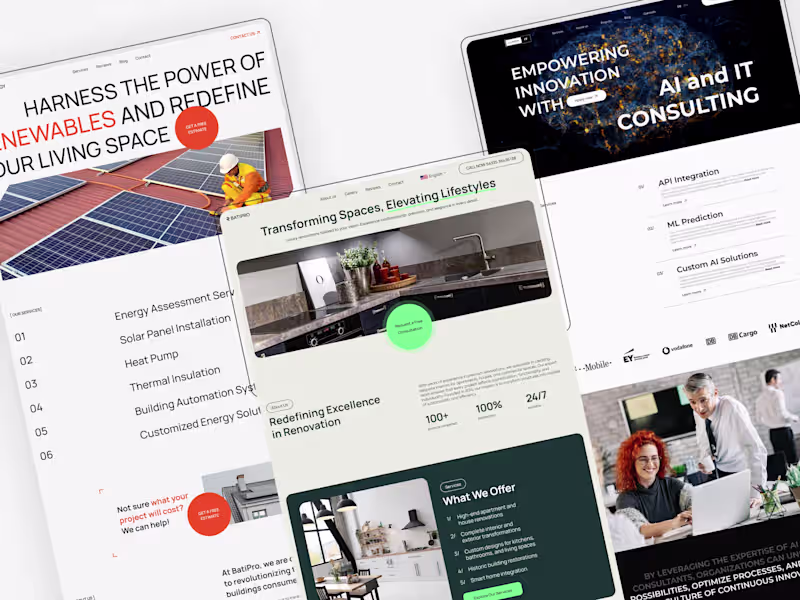 Cover image for Landing page design