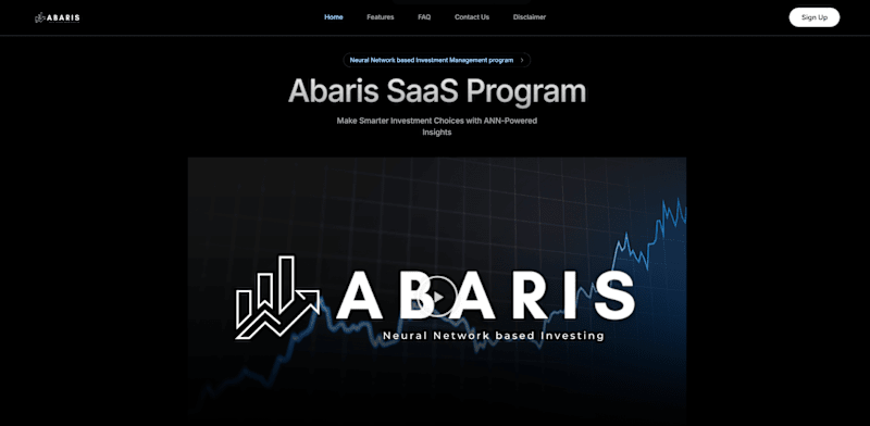 Cover image for Website Design for Abaris | SaaS Program