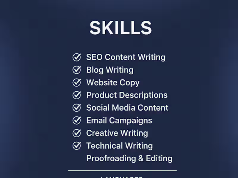 Cover image for  Content Writer |Blog Posts |Product Descriptions |Creative Copy
