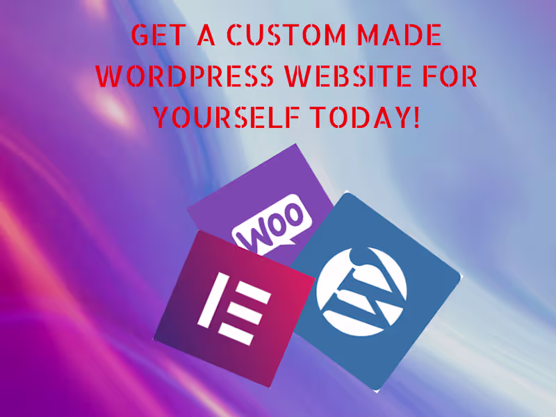 Cover image for I will make Fully Functional Wordpress Website for your Business