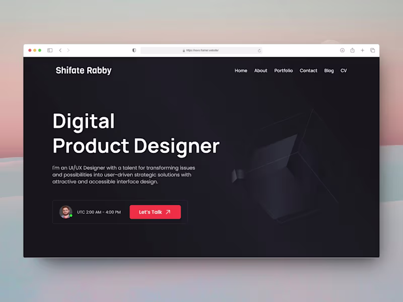 Cover image for Framer Landing Page Design & Development