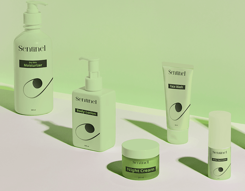 Cover image for Sentinel- skincare branding