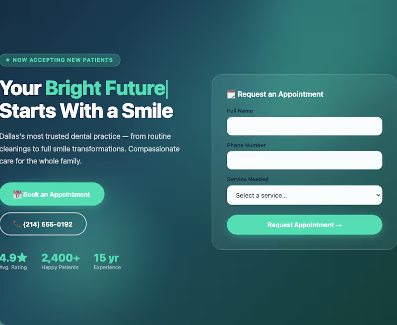 Cover image for Bright Smile Dental — Healthcare