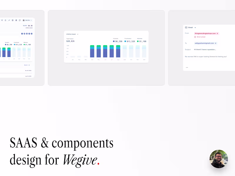 Cover image for WeGive SaaS Design System for Donor & NPO Portals