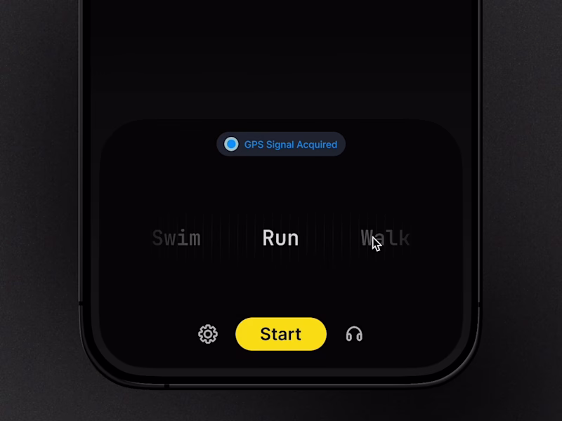 Cover image for interaction for a workout tracking